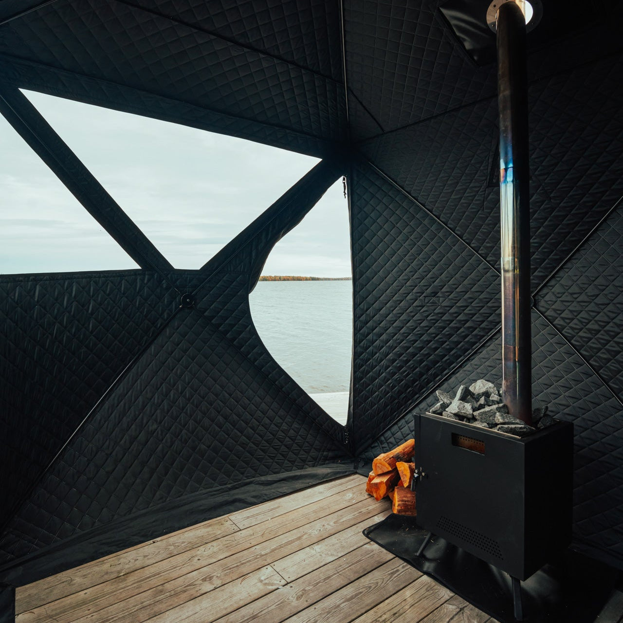 Saunakachel voor saunatent Isen