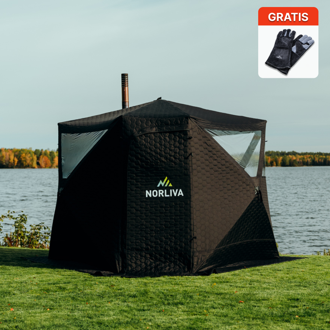 Tente sauna mobile Dalen avec poêle à sauna