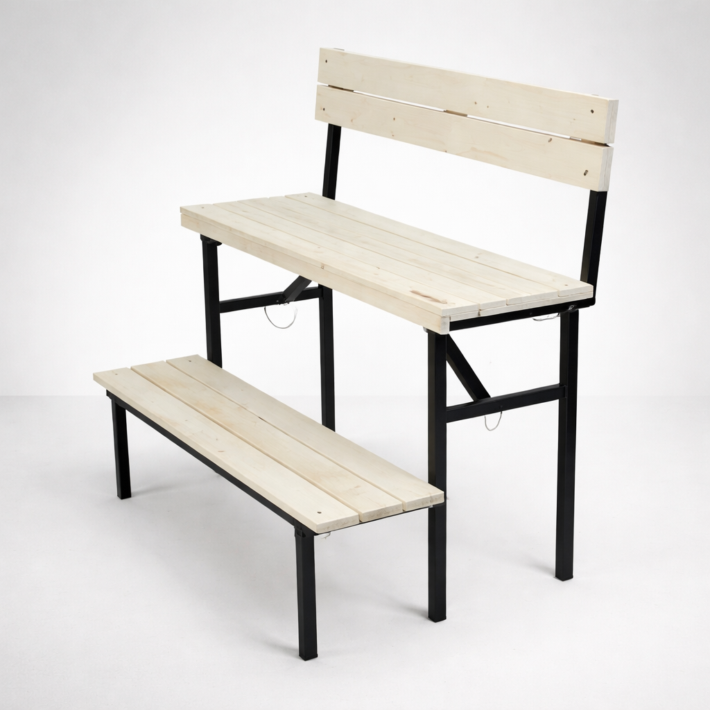 saunabank tweestaps, opvouwbaar