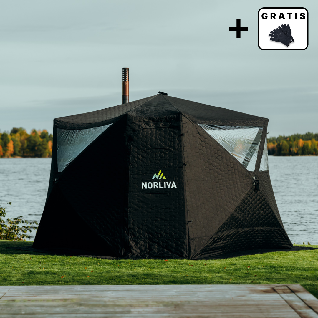 Tente sauna mobile Fjorden avec poêle à sauna