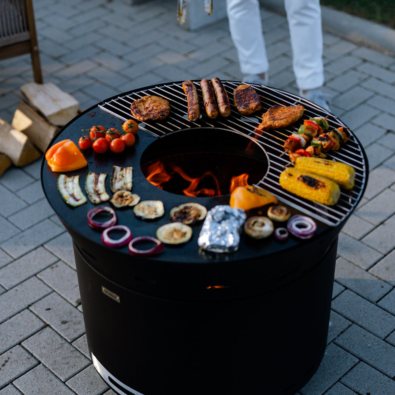 Grillrooster voor vuurplaatopzetstuk Lunda