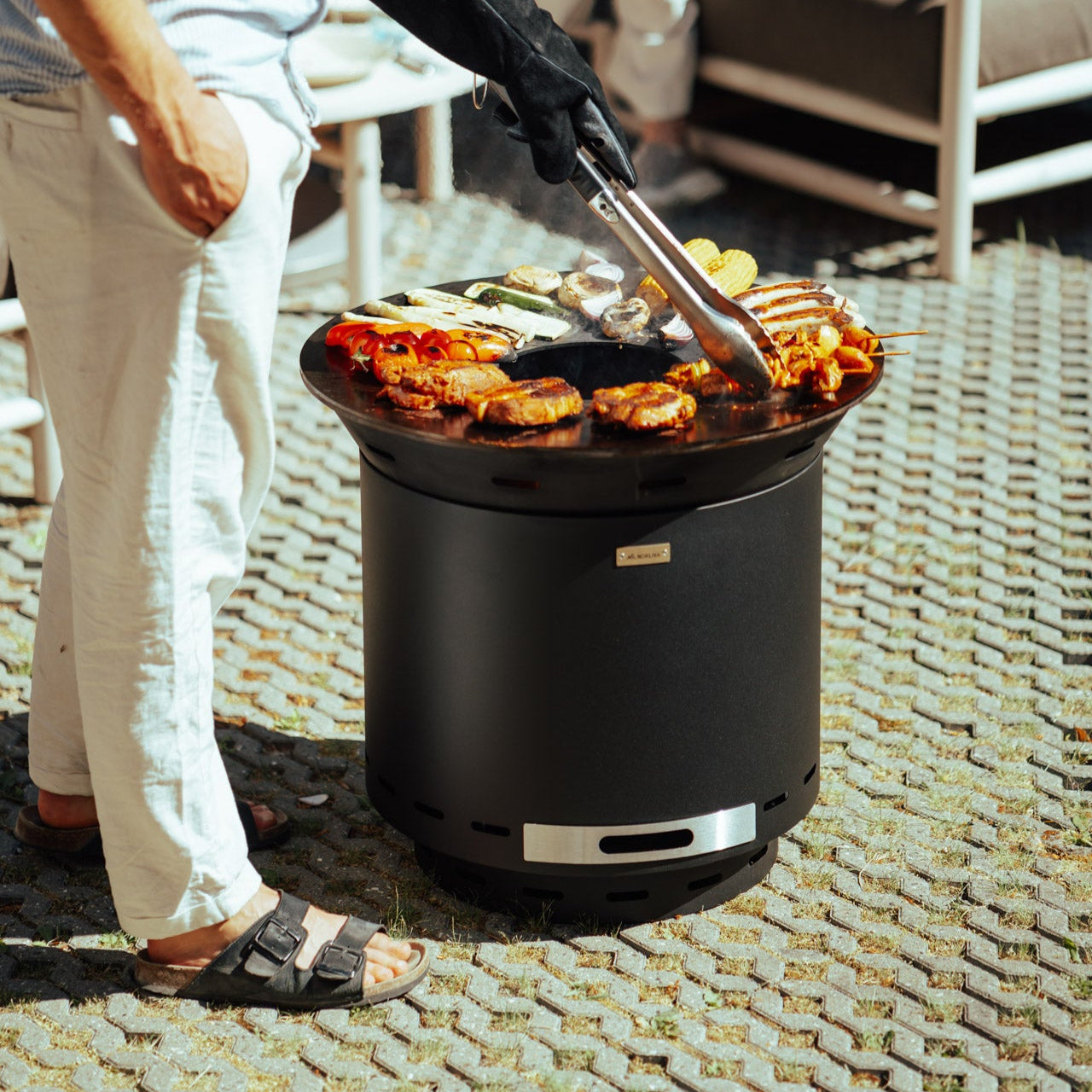 Set : Brasero Skara avec plaque plancha et couvercle