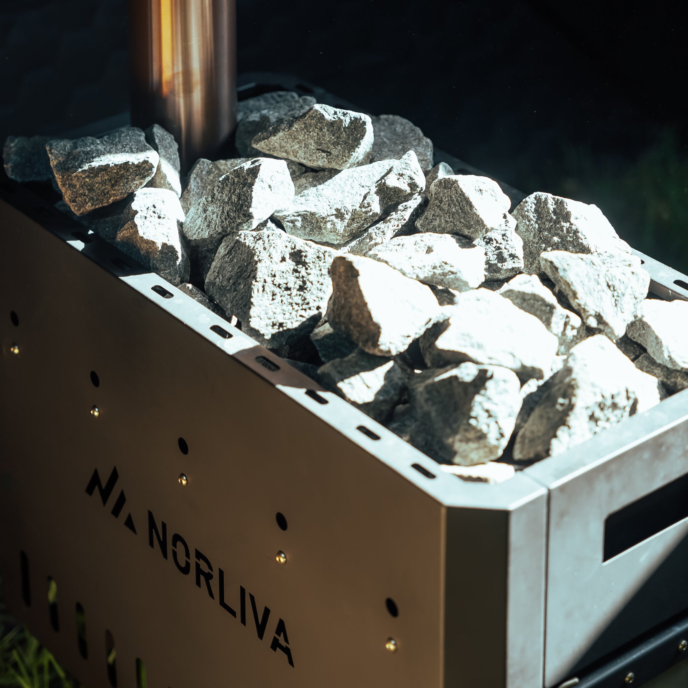 Ensemble : tente sauna Fjorden + poêle + accessoires sauna + bancs + baignoire glacée