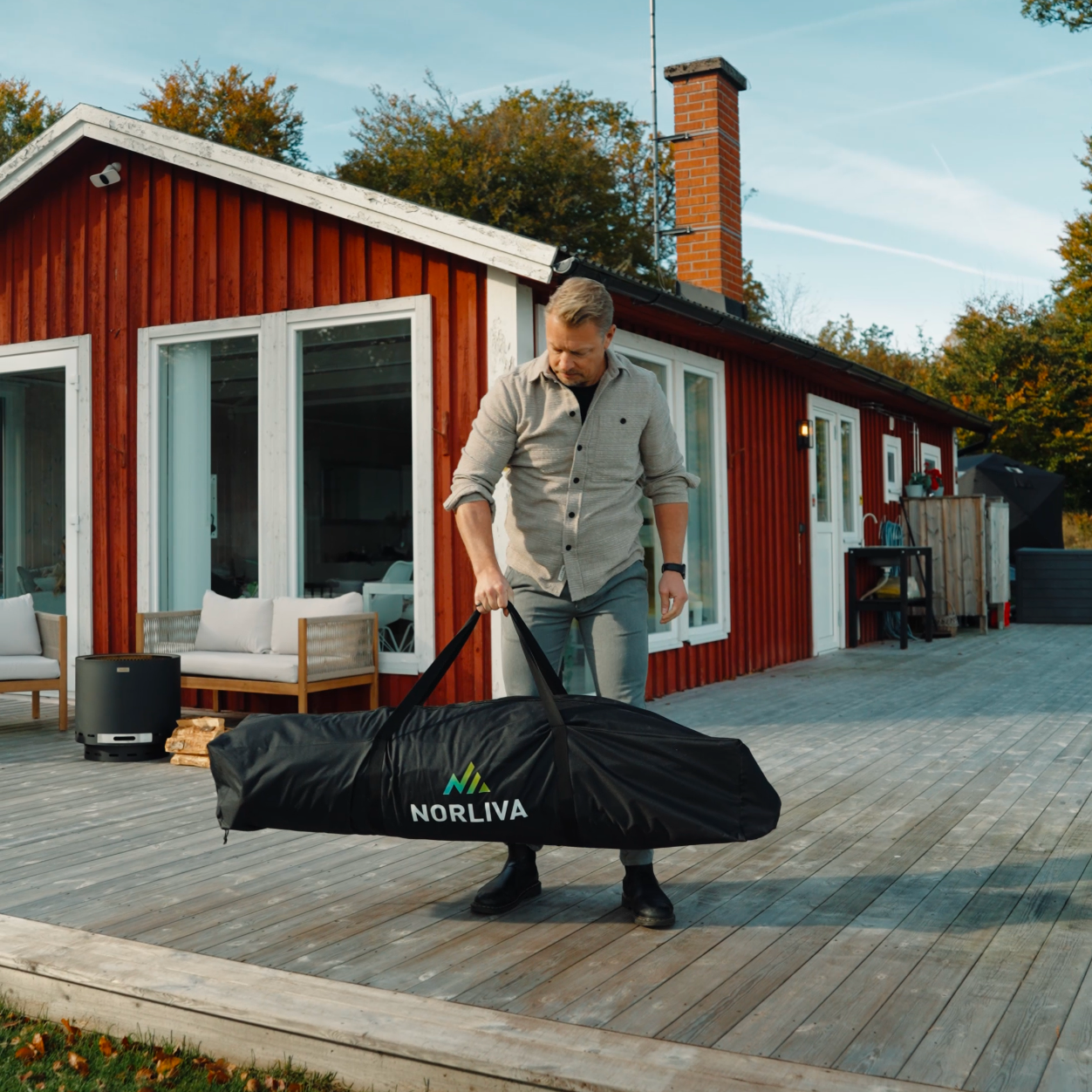 Tente sauna mobile Dalen avec poêle à sauna