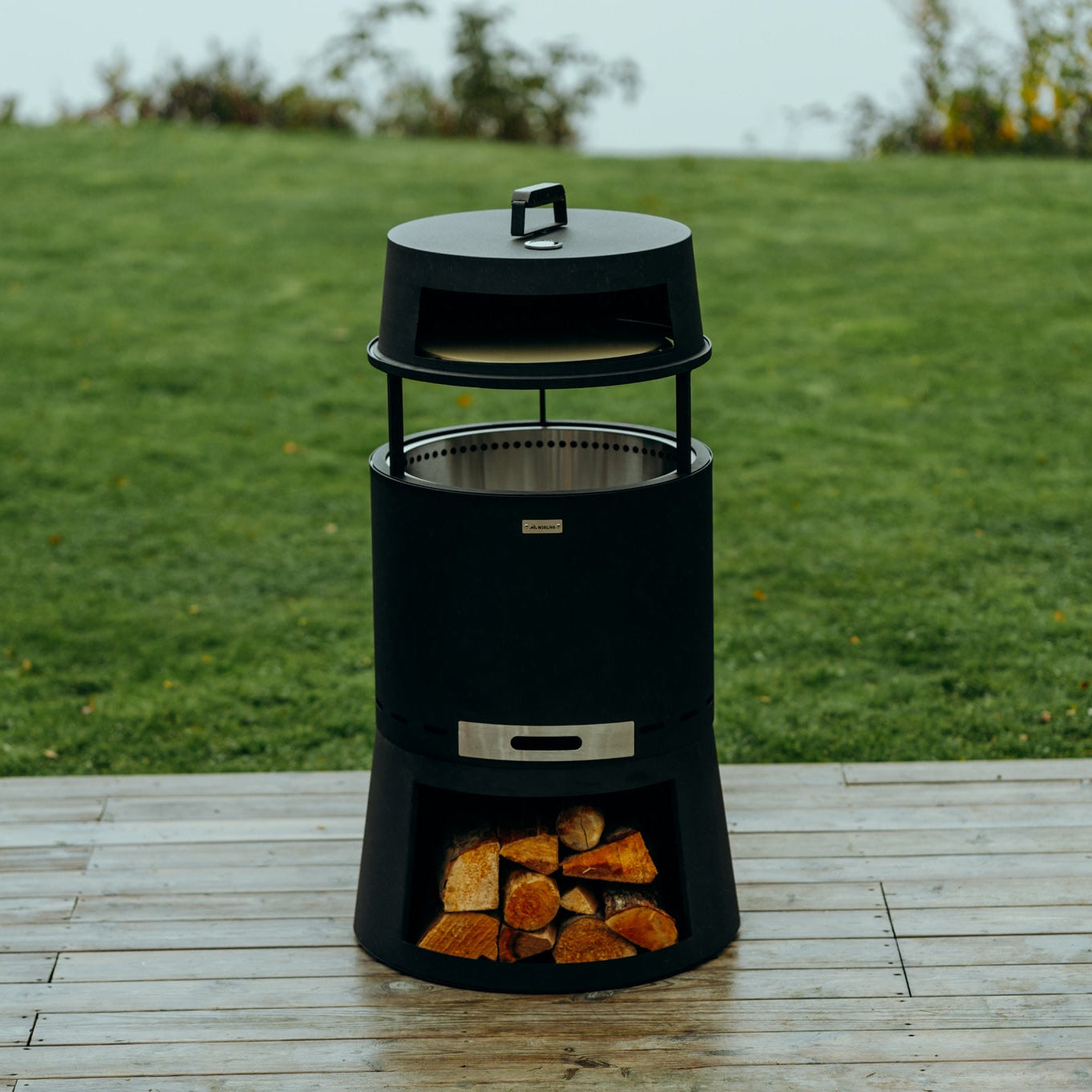 Set: Skara Pluss + Deksel + Feuerplatten-Grill + Pizzaoven-opzetstuk