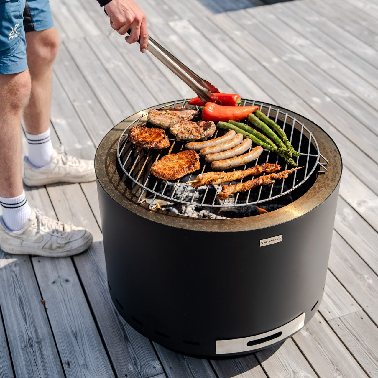 Set: Lunda + deksel + grillrooster