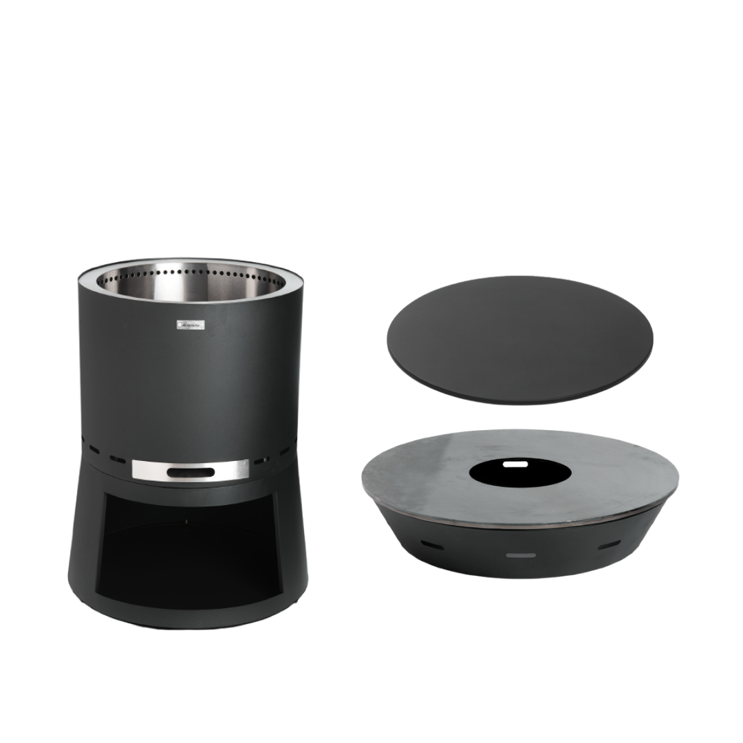 Set : Brasero Skara Pluss avec plaque plancha et couvercle