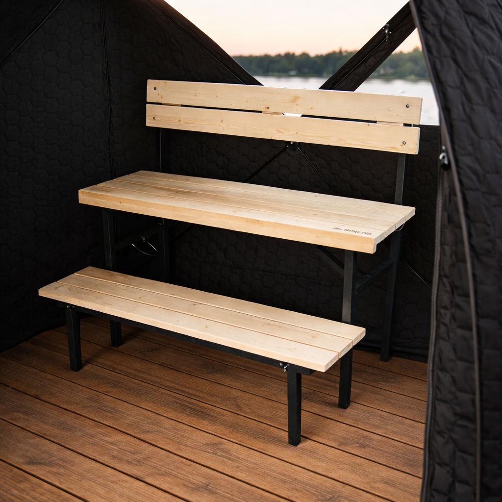 saunabank tweestaps, opvouwbaar