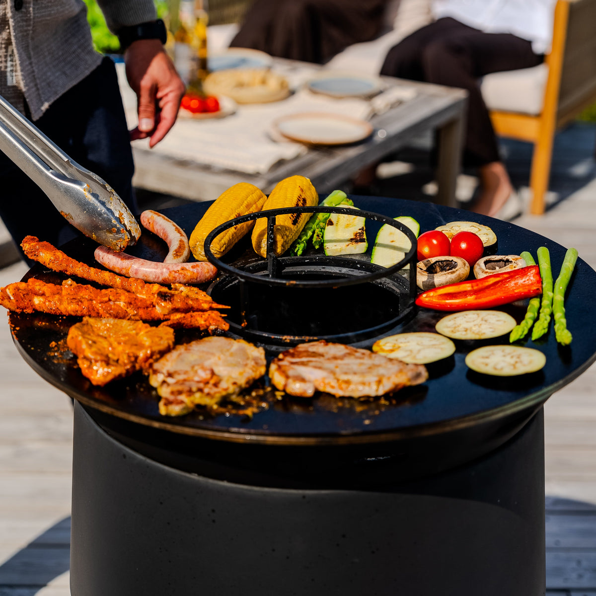 Vuurplaatgrill, plancha-opzetstuk Skara