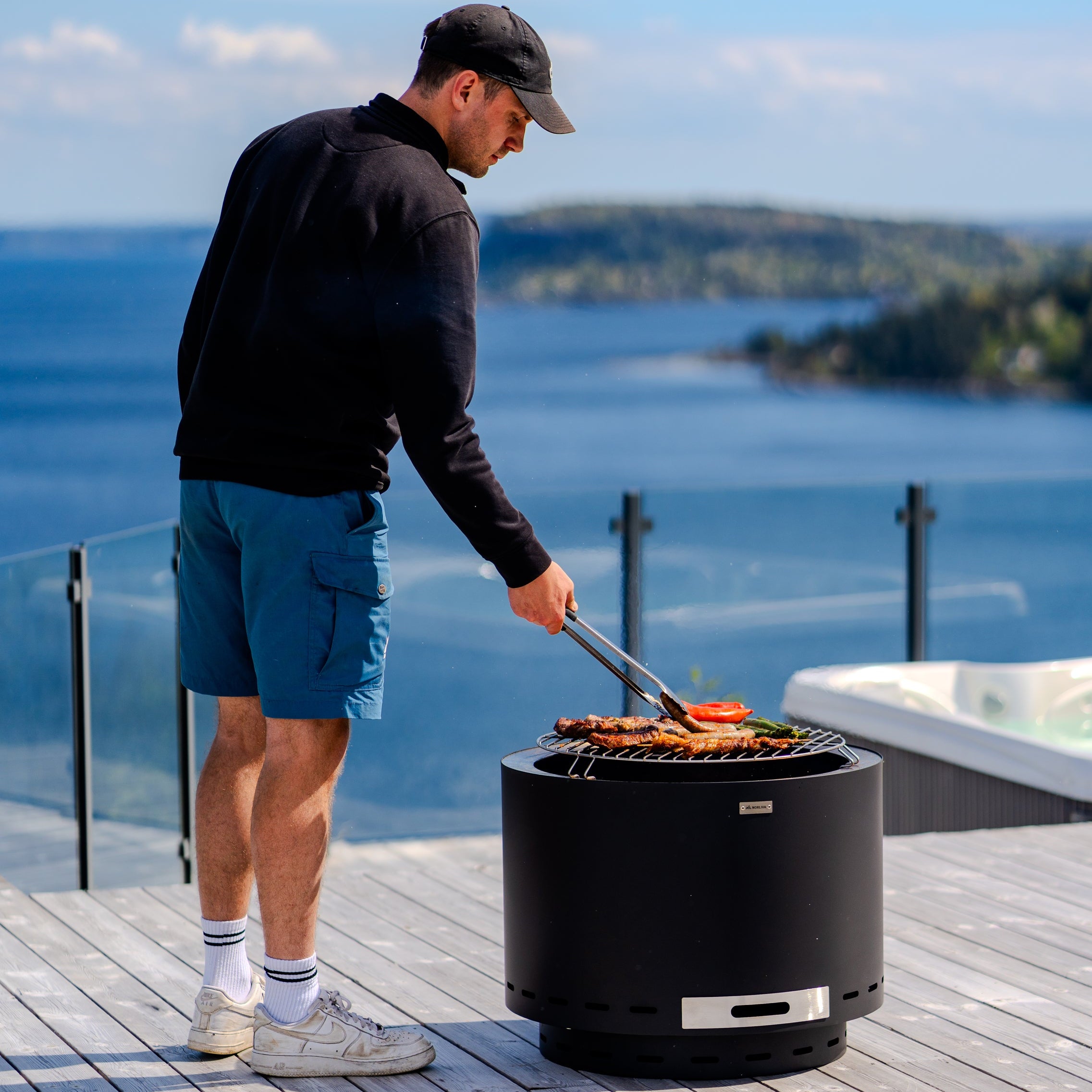 Set: Lunda + grillrooster