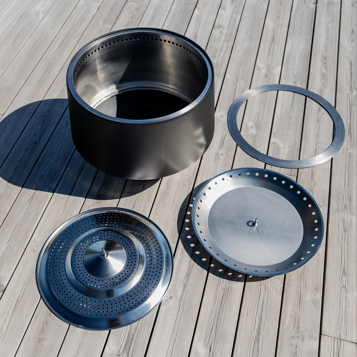 Set: Juna + vuurplaatgrill + deksel