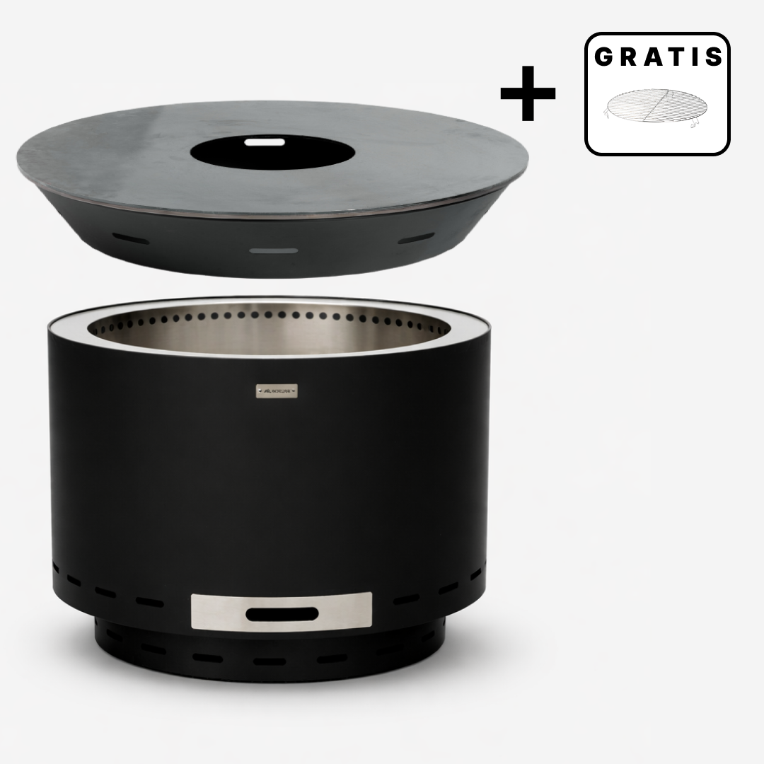 Ensemble : Lunda + gril à plaque de cuisson