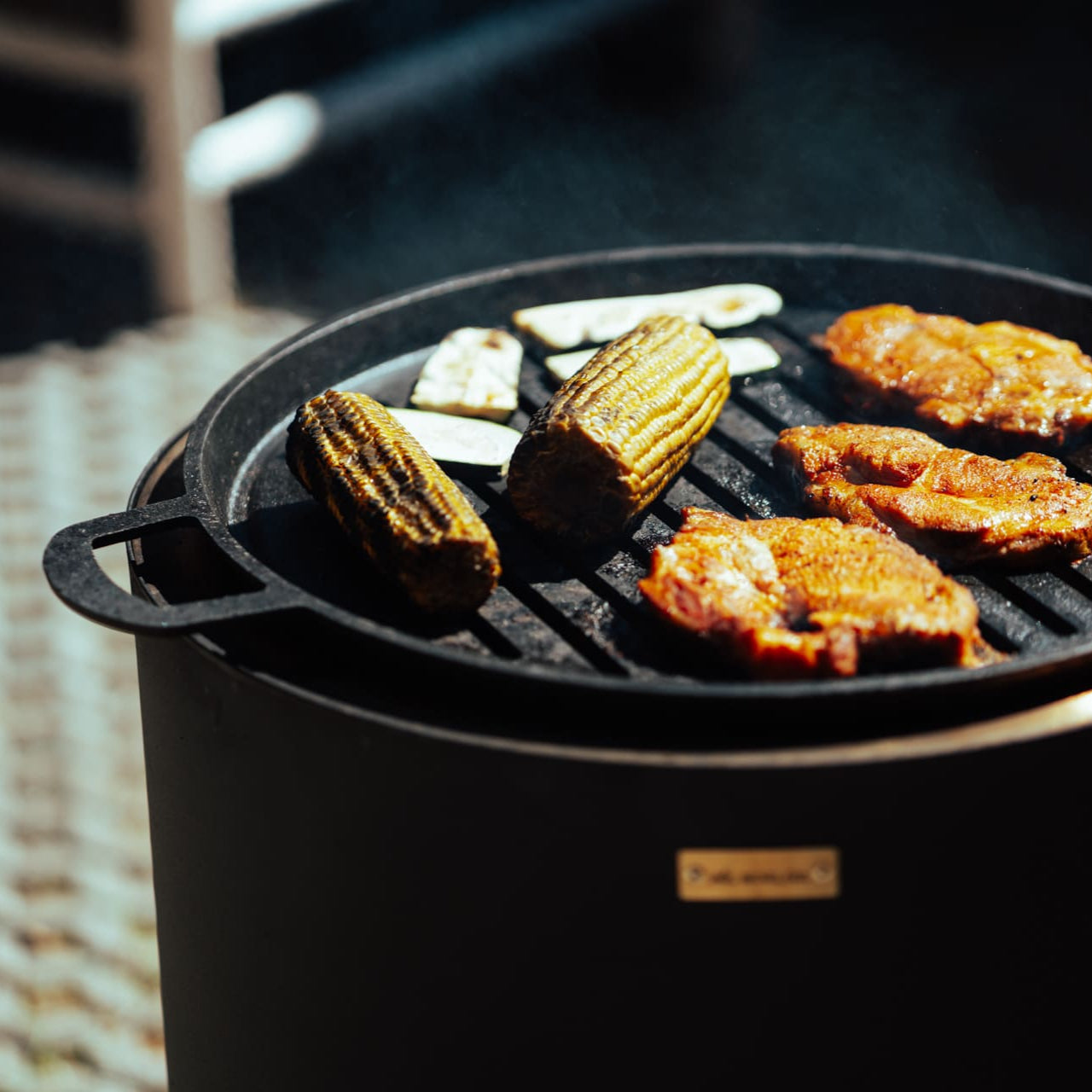 Set : Skara Pluss + grille en fonte
