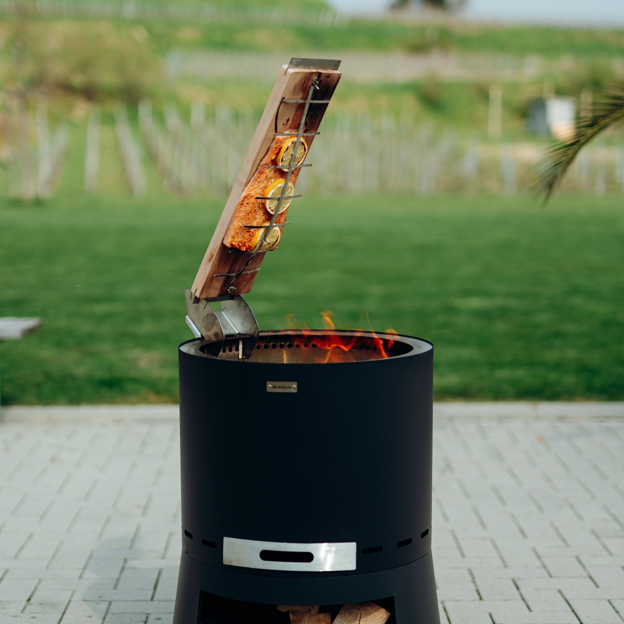 Set: Skara Pluss + plank voor vlammende zalm