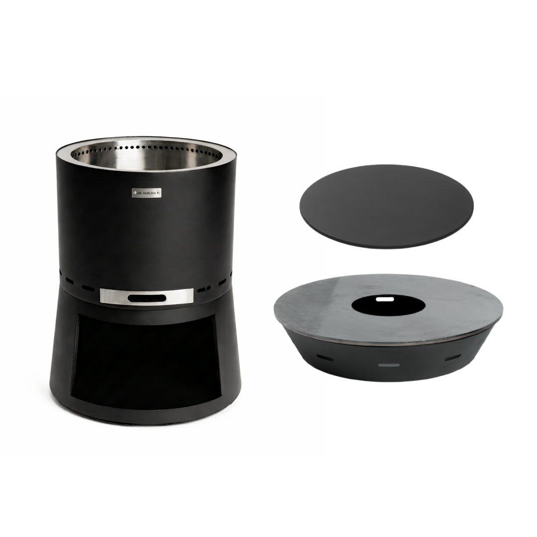 Set: Skara Pluss + vuurplaatgrill + deksel