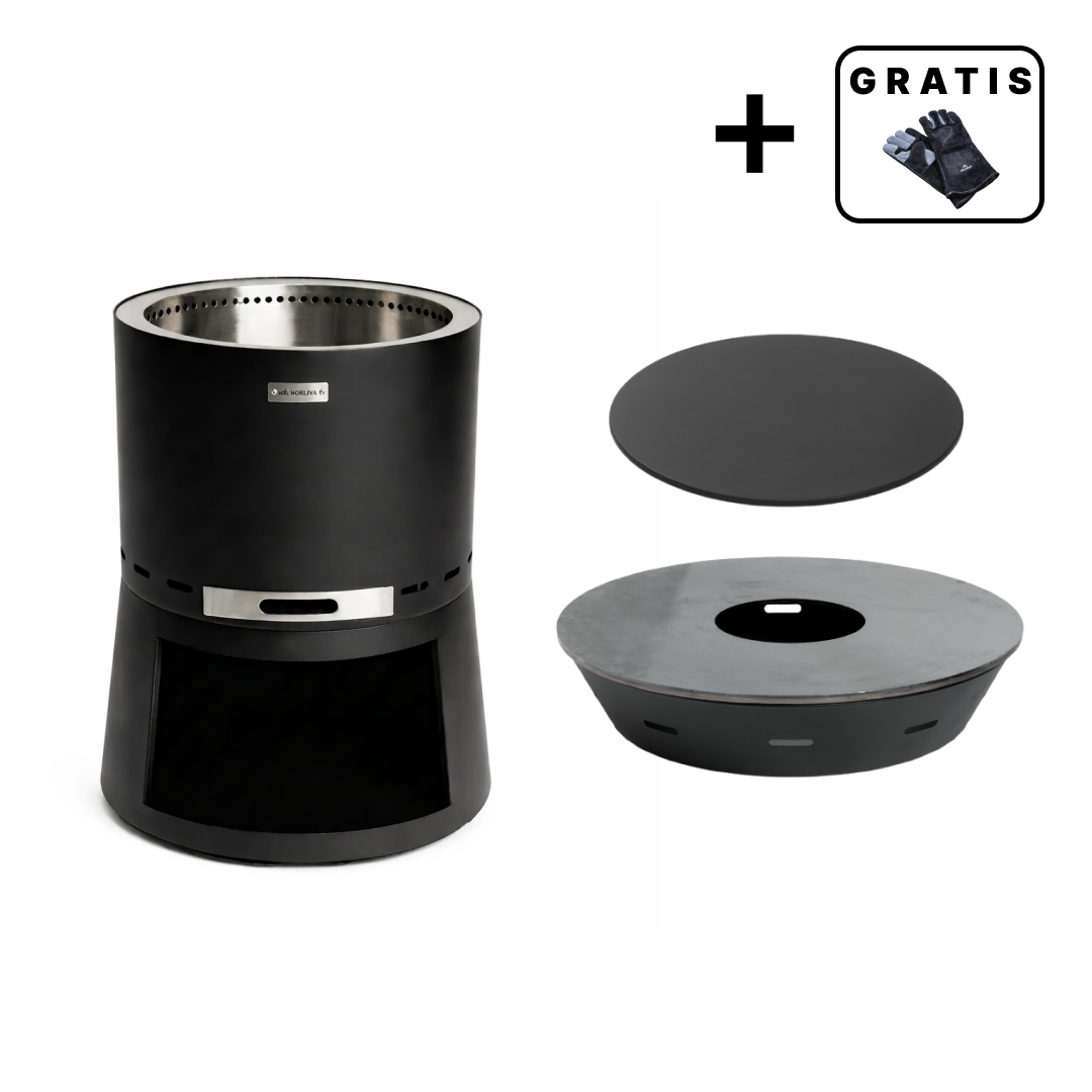 Ensemble : Skara Pluss + Grill plancha + Couvercle