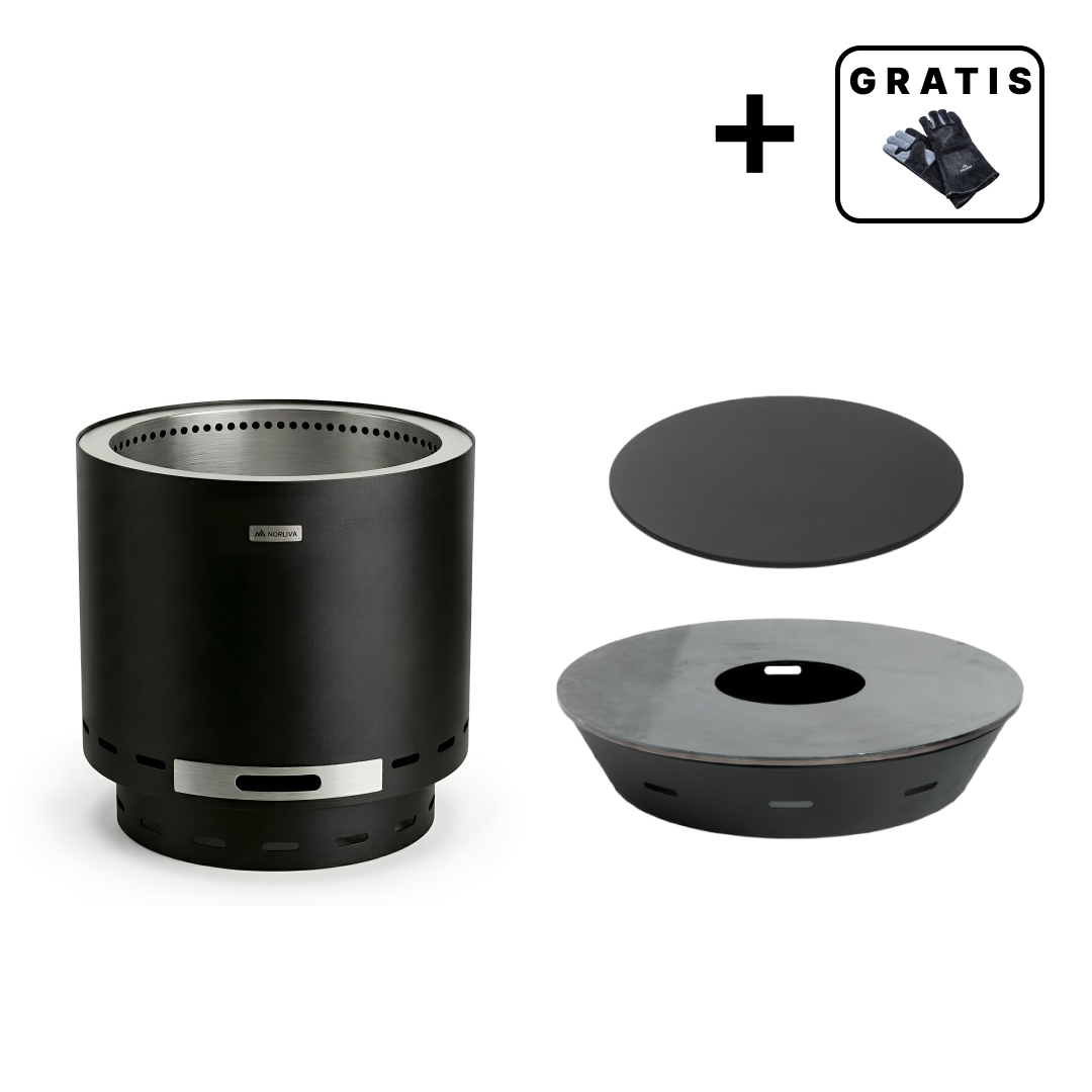 Set: Skara + Vuurplaatgrill + Deksel