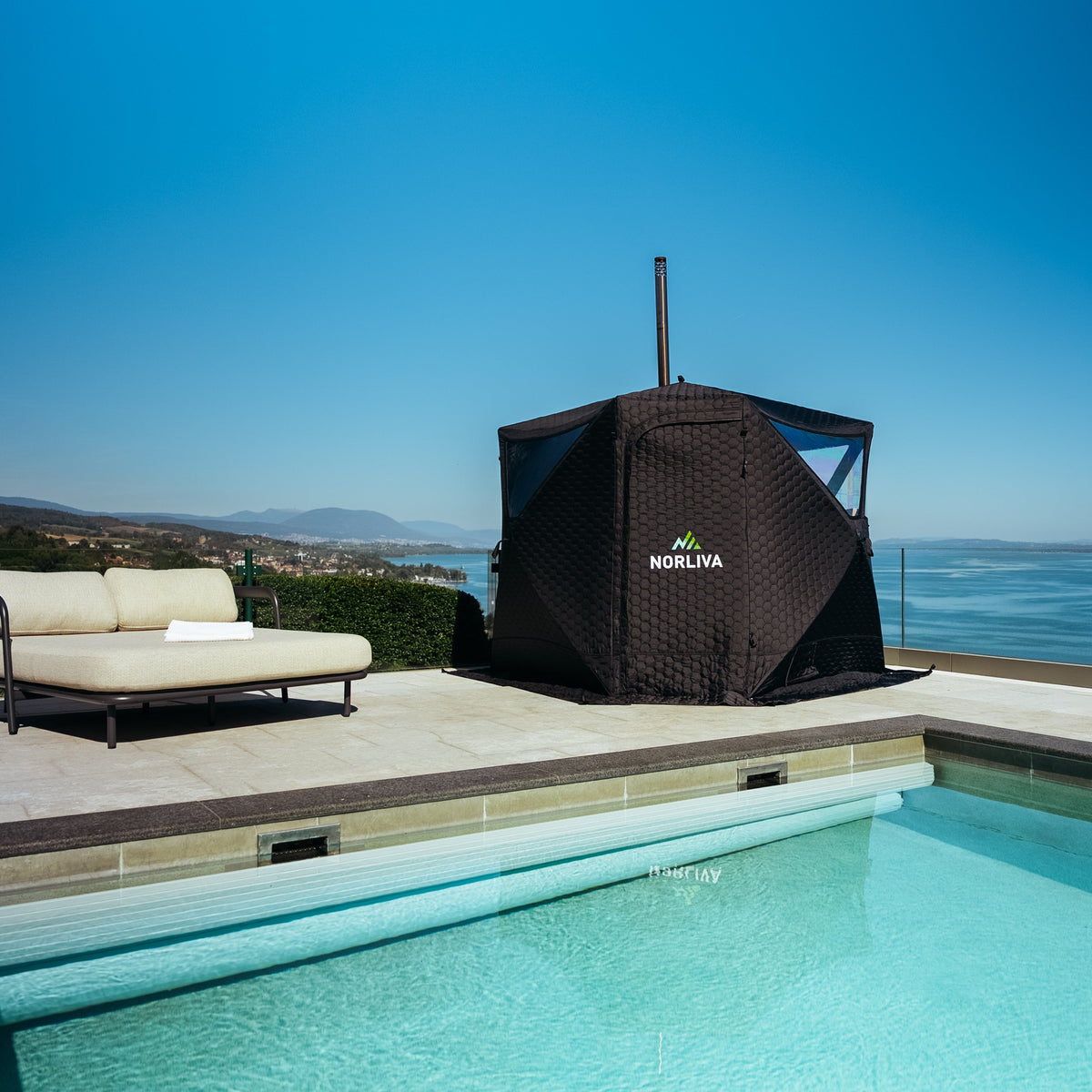 Tente sauna mobile Dalen 3.0 avec poêle de sauna